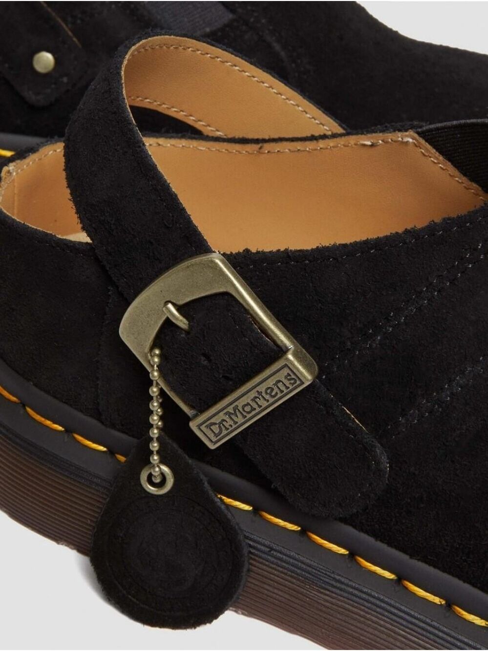 NWOT Dr. Martens Isham Desert Oasis Suede Mule Clogs Black Size 5 - Picture 6 of 15